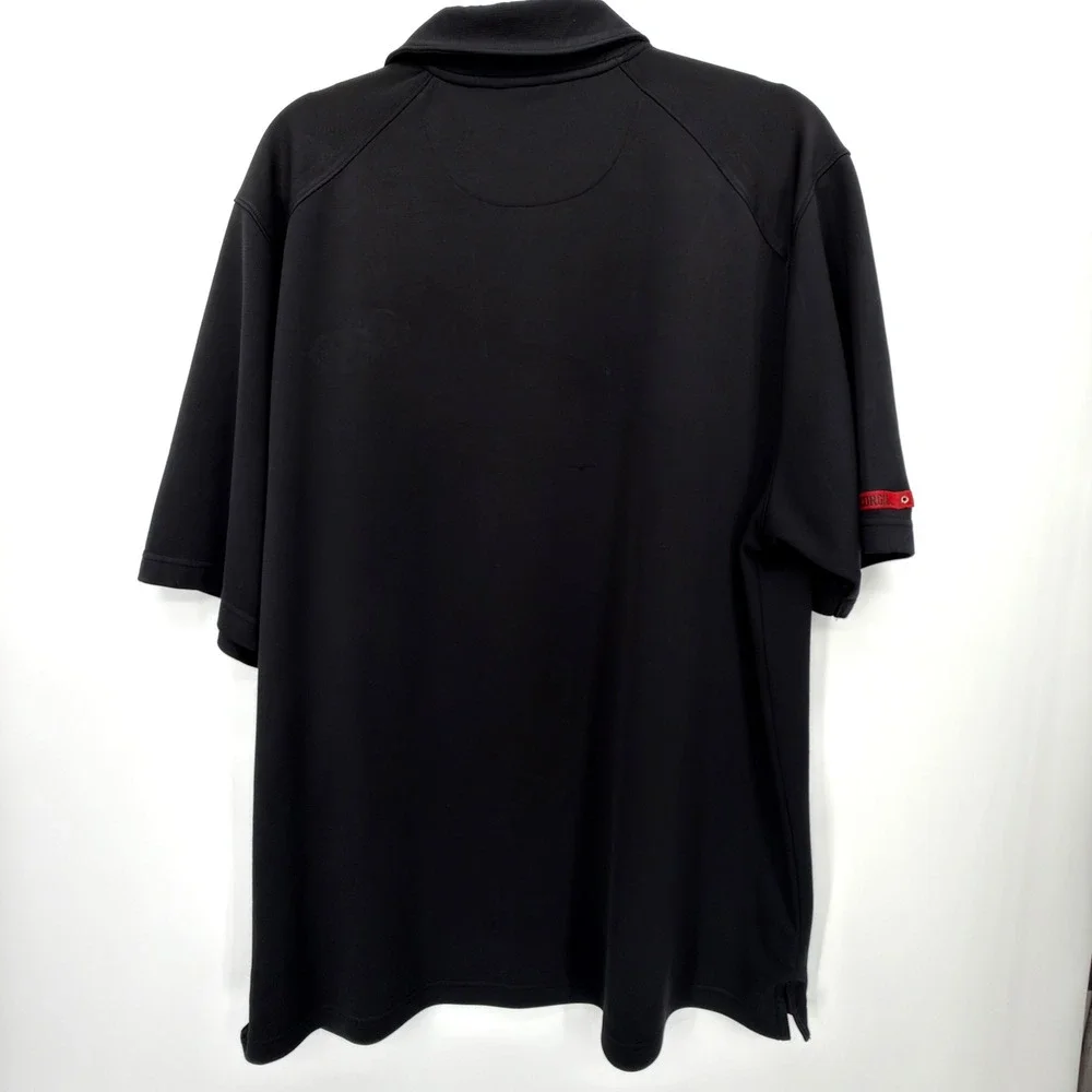 Nike Georgia Bulldogs Dri-FIT Polo Mens XL Black Red UGA NCAA Authentic Team Y2K